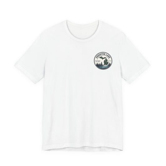 Houghton Lake Michigan Lakefront T-Shirt — Vintage State Map Tee