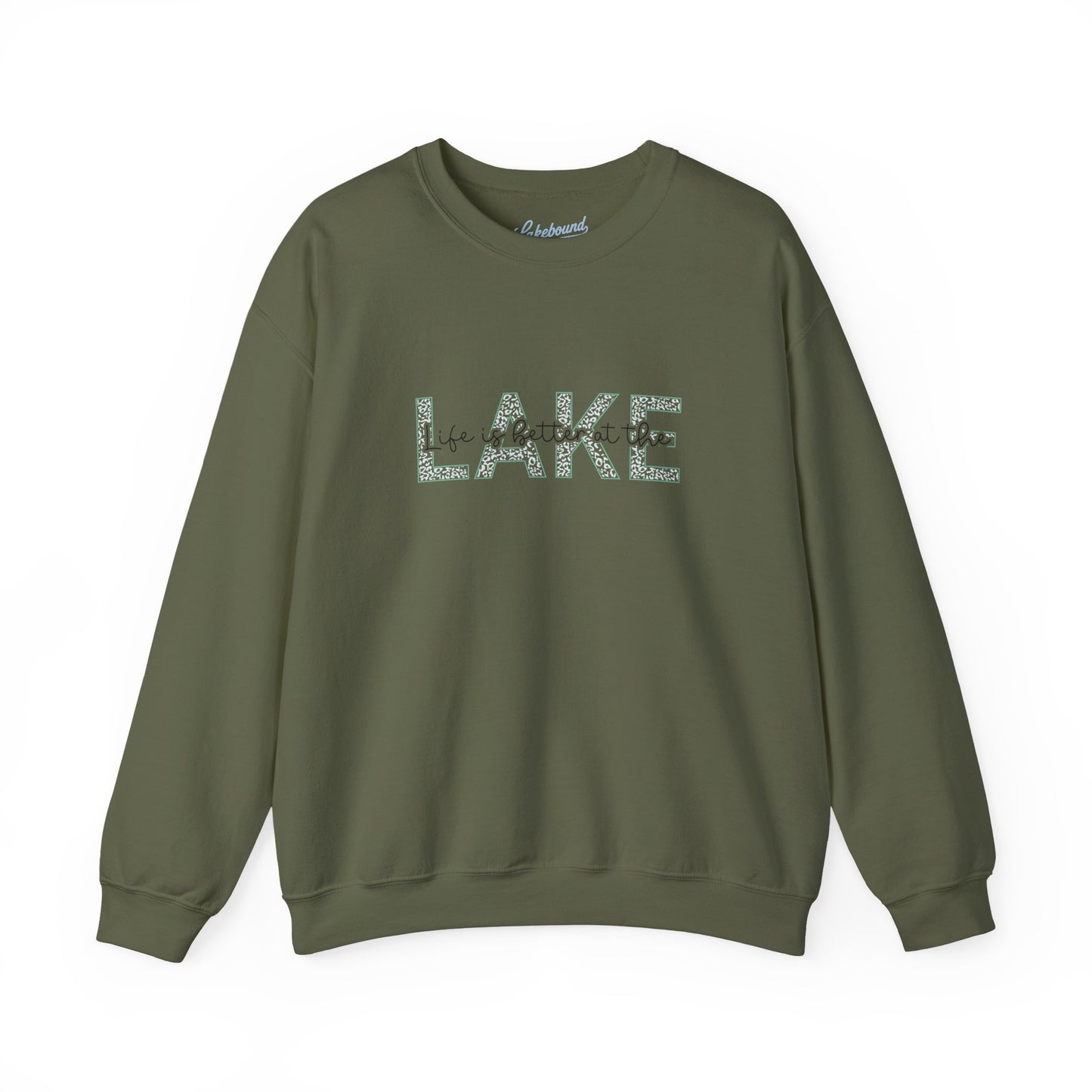 Lake Crewneck Sweatshirt — "Live a Better in the" Minimal Lakeside Pullover