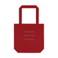 Wave Pattern Tote Bag — Minimalist Beach Cotton Tote