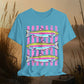 Rainbow Trout Graphic Tee — Colorful Fish Stripes T-Shirt