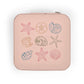 Sea Shell Jewelry Travel Case: Compact Pink Organizer