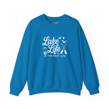 Lake Life Crewneck Sweatshirt — "Lake Life Is The Best Life" Cozy Pullover
