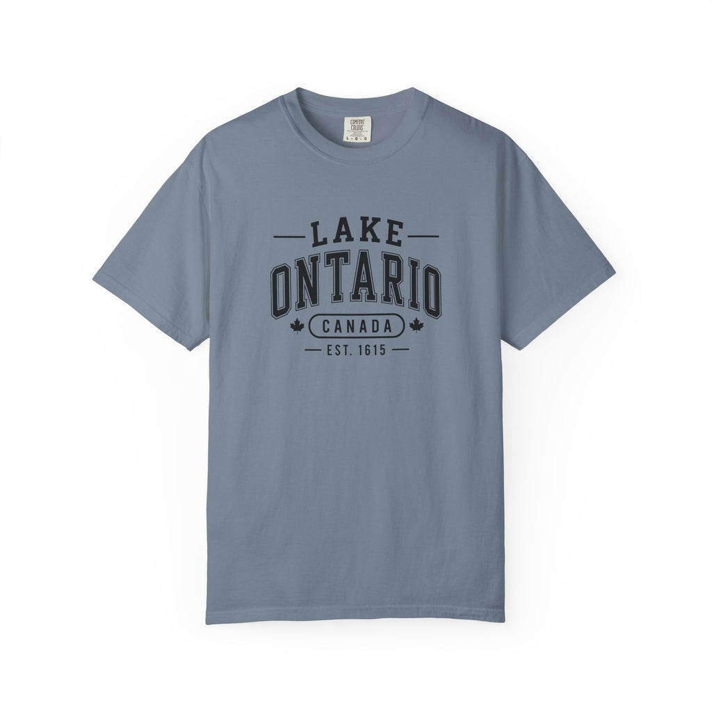 Lake Ontario Garment-Dyed Tee, Shoreline Print