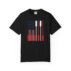 Rowing Oars American Flag T-Shirt