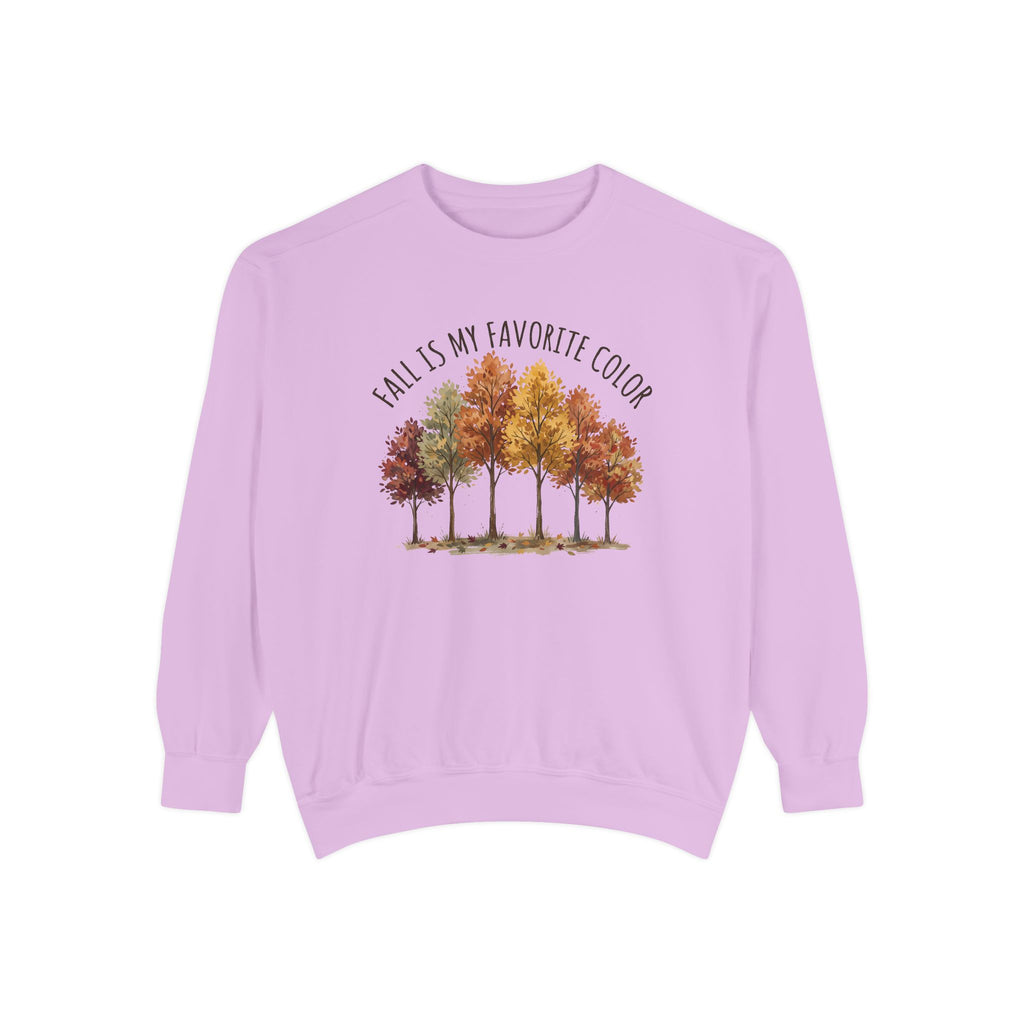 Fall Is My Favorite Color Sweatshirt - Autumn Tree Graphic Crewneck