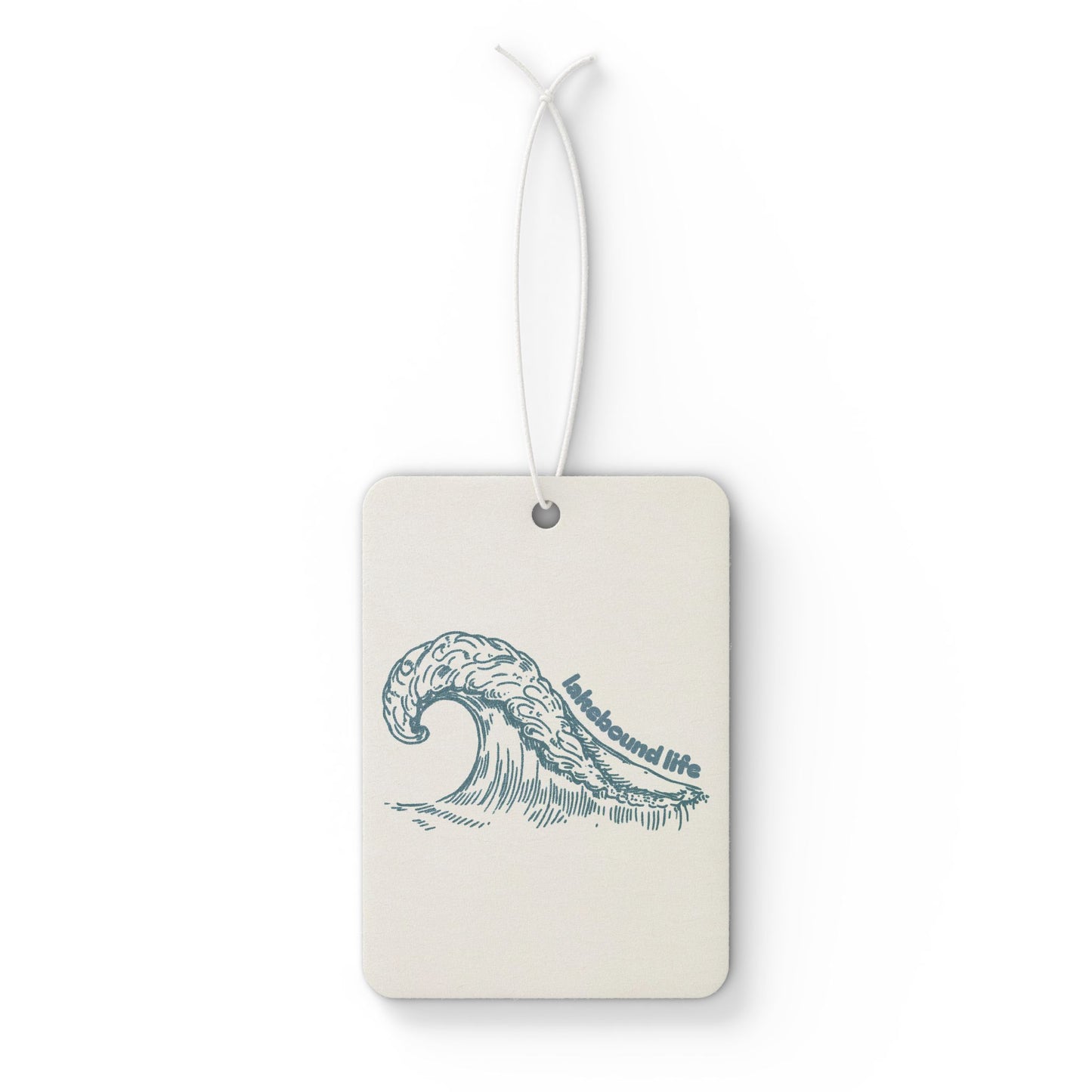 Wave Graphic Car Air Freshener – Ocean Breeze Scented Ornament