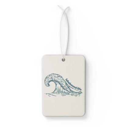 Wave Graphic Car Air Freshener – Ocean Breeze Scented Ornament
