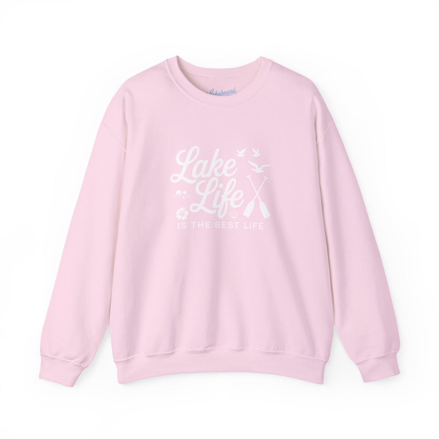 Lake Life Crewneck Sweatshirt — "Lake Life Is The Best Life" Cozy Pullover