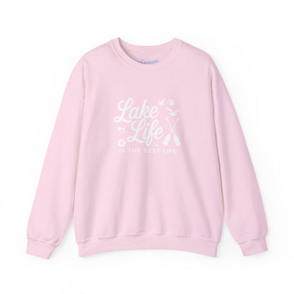 Lake Life Crewneck Sweatshirt — "Lake Life Is The Best Life" Cozy Pullover