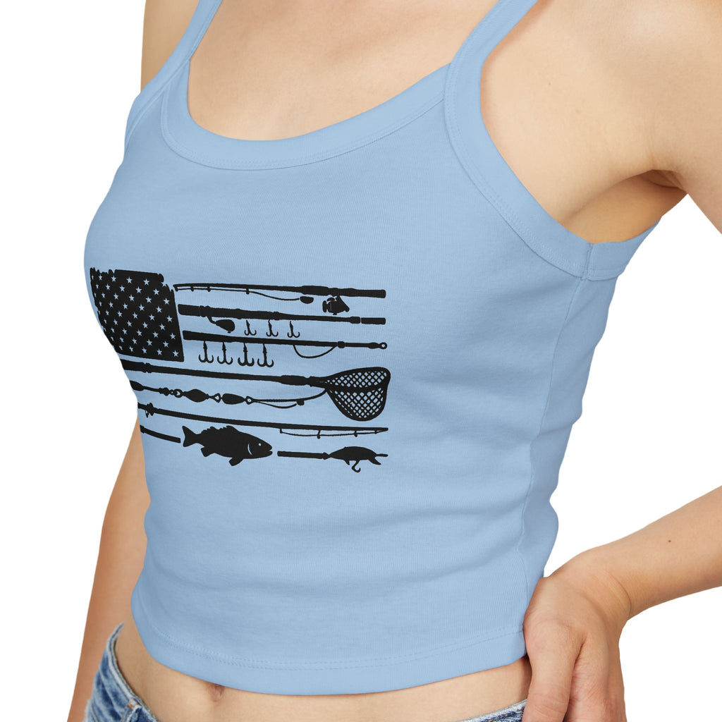 Fishing Flag Spaghetti Strap Tank