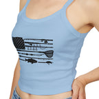 Fishing Flag Spaghetti Strap Tank