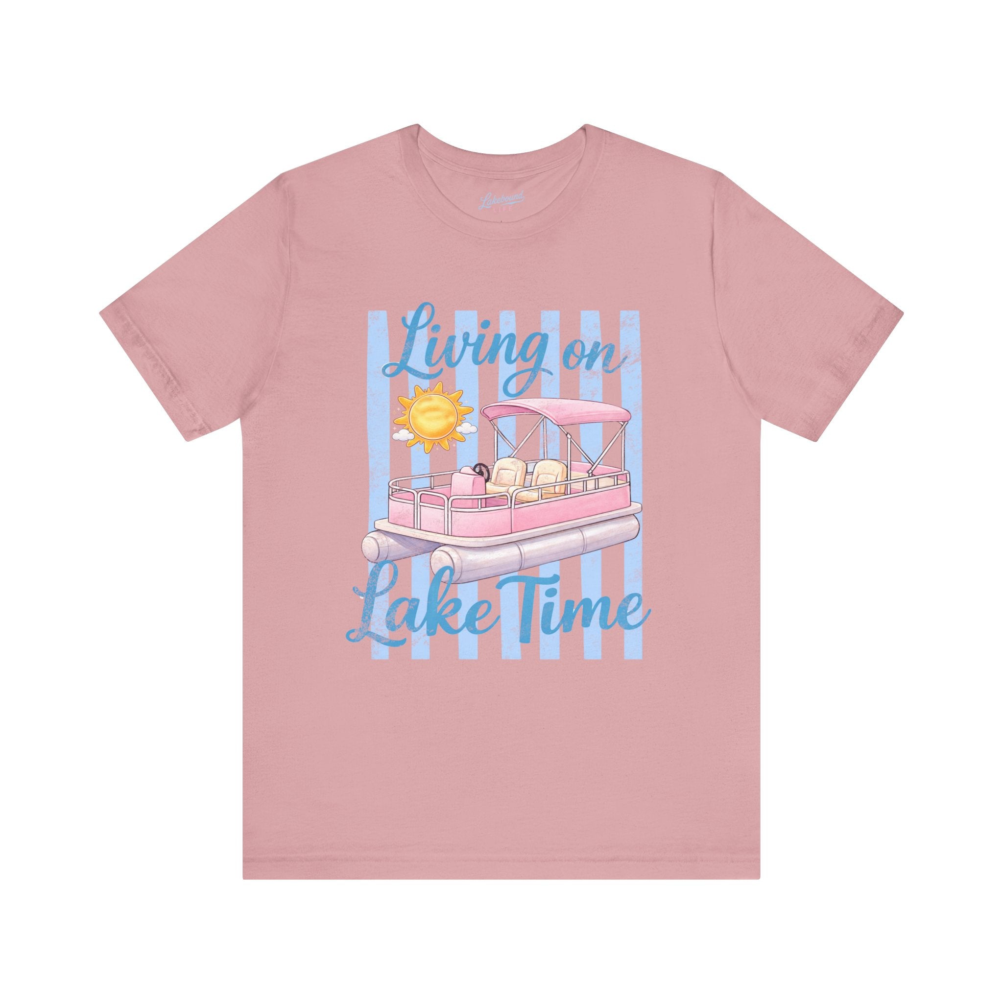 "Living on Lake Time" Pontoon T-Shirt