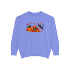 Black Cat & Pumpkin Patch Crewneck for Autumn Porch Nights
