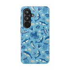 Blue Sea Animal Phone Case with Whales and Octopus