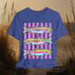 Rainbow Trout Graphic Tee — Colorful Fish Stripes T-Shirt