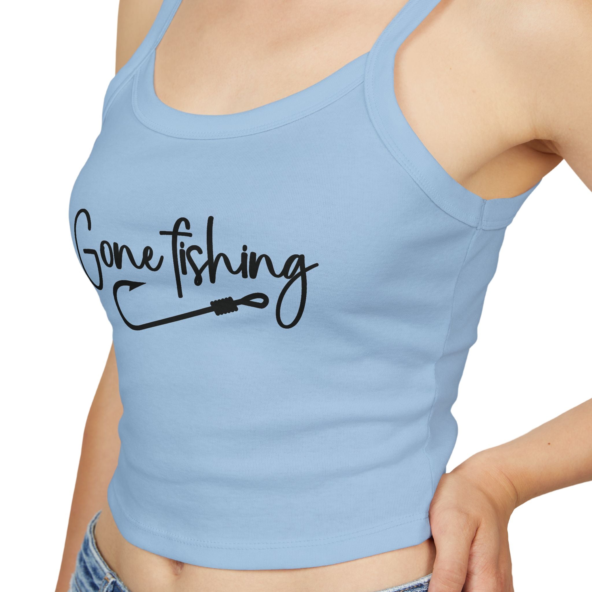 Gone Fishing Spaghetti Strap Tank