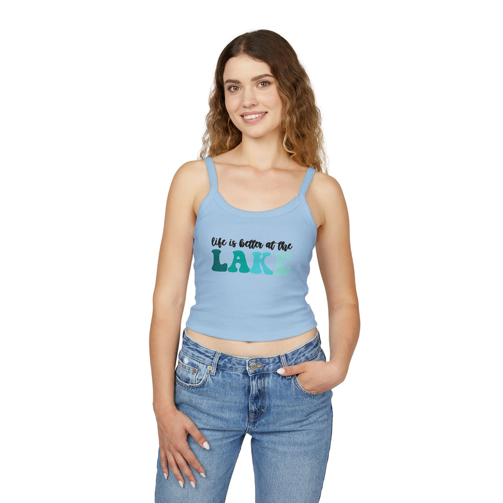 Life Is Better at the Lake Spaghetti Strap Tank