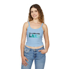 Life Is Better at the Lake Spaghetti Strap Tank