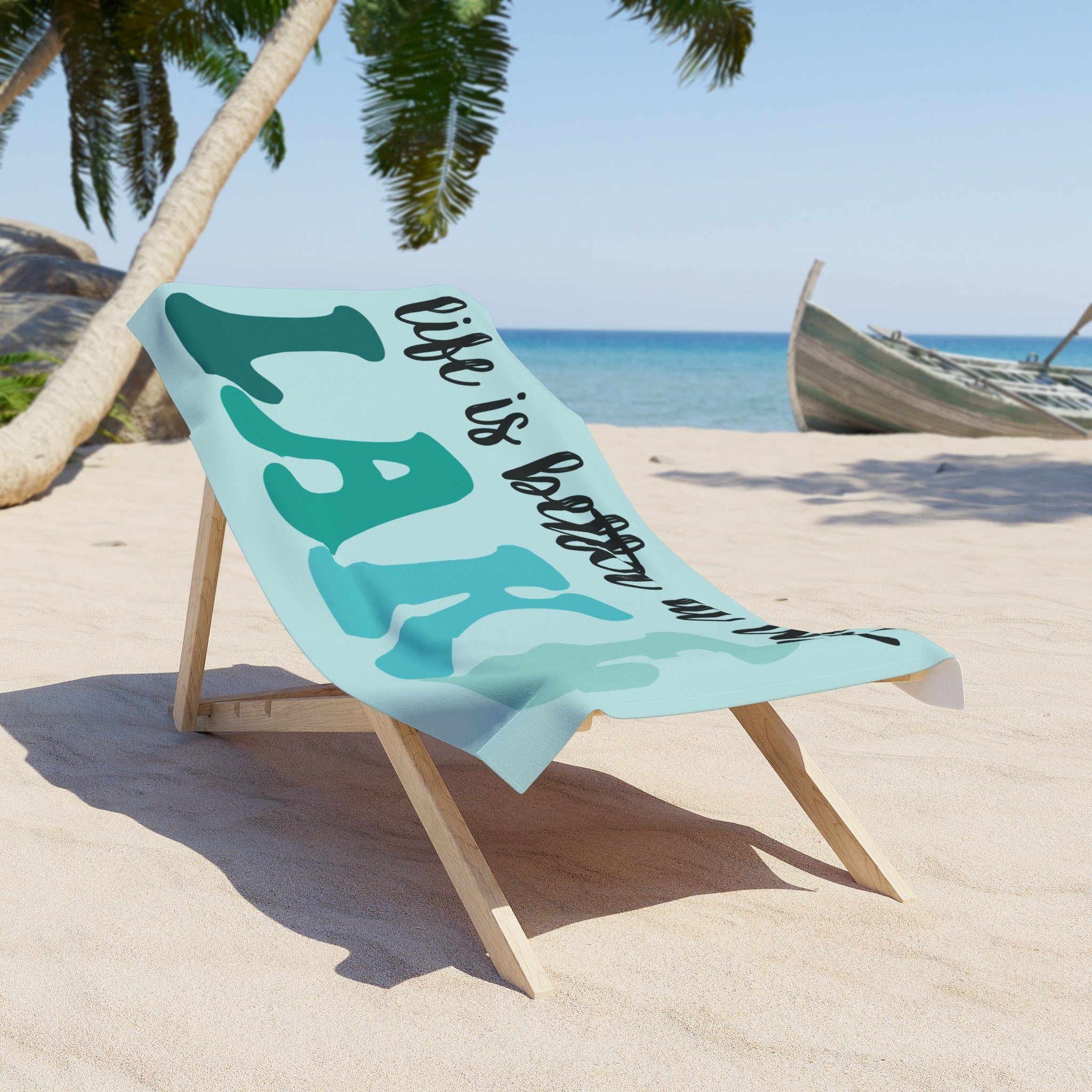 "Life Is Better at the Lake" Beach Towel