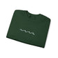 Minimal Embroidered Wave - Crewneck Sweatshirt