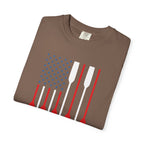 Rowing Oars American Flag T-Shirt