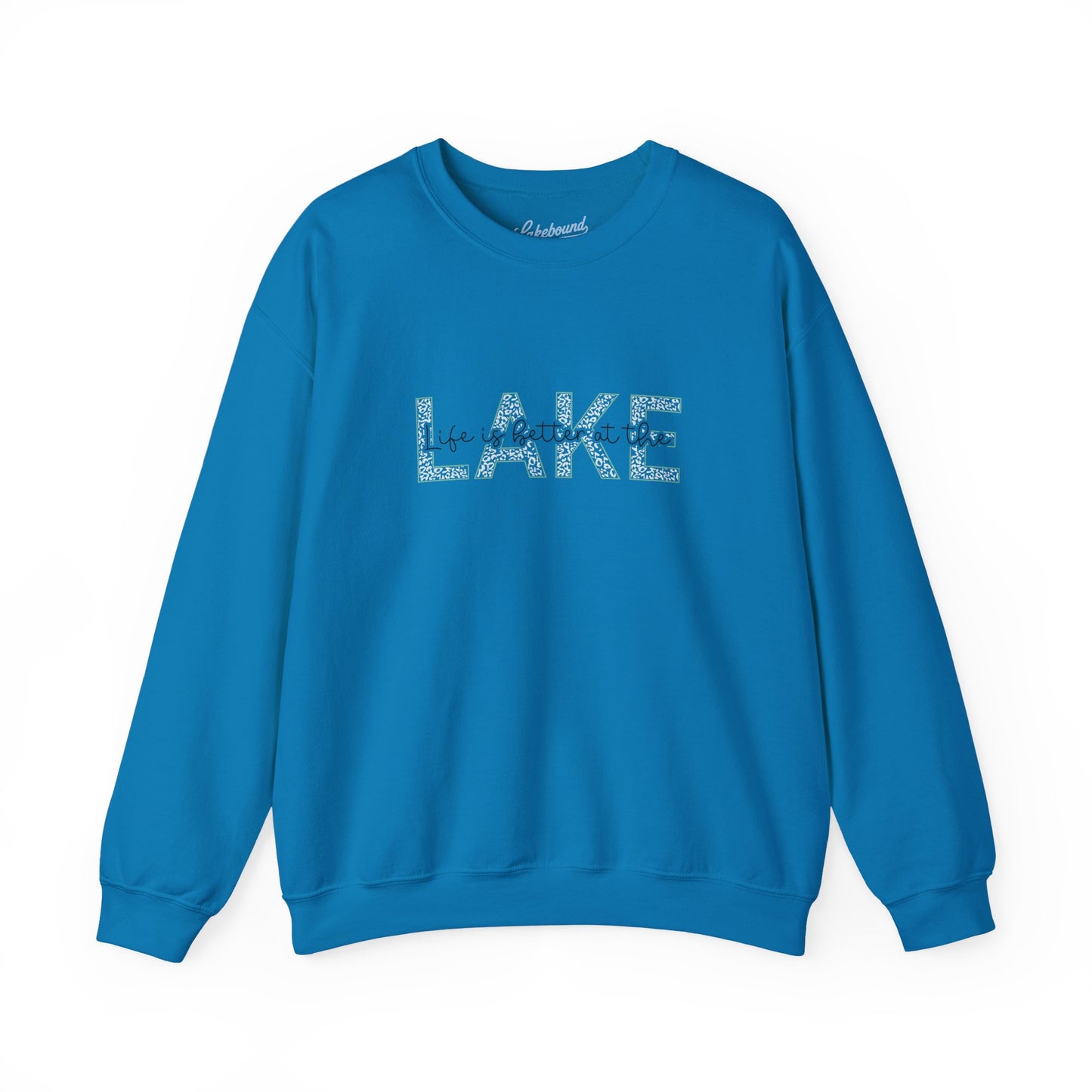Lake Crewneck Sweatshirt — "Live a Better in the" Minimal Lakeside Pullover