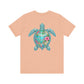 Sea Turtle -"'Be Comfortable In Your Own Shell"'- Unisex Jersey Short Sleeve Tee
