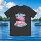 Whatever Floats Your Boat T-Shirt — Pink Pontoon Boat Graphic Tee