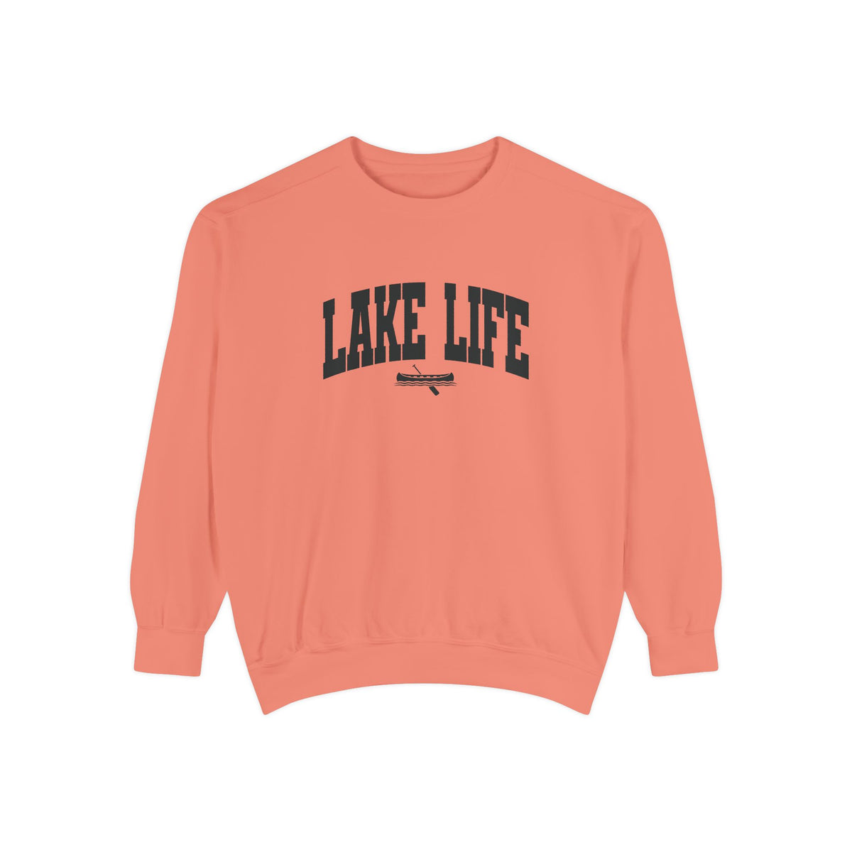 Lake Life Canoe Graphic Crewneck Sweatshirt