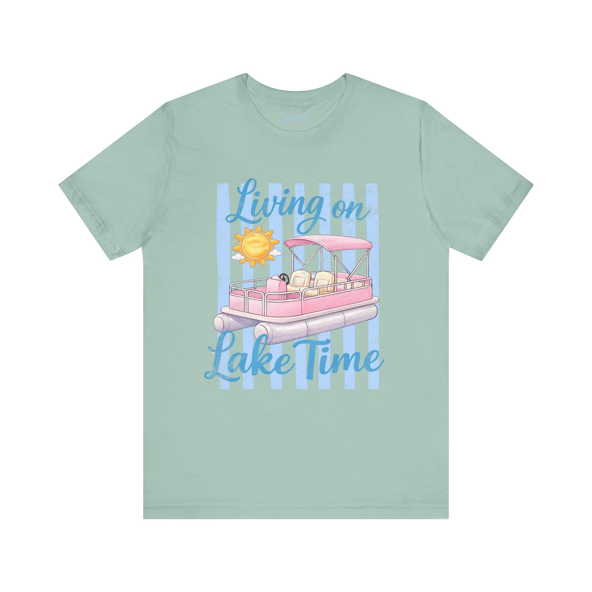"Living on Lake Time" Pontoon T-Shirt