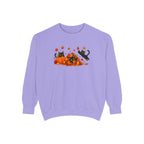 Black Cat & Pumpkin Patch Crewneck for Autumn Porch Nights