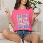Living on Lake Time" Pontoon T-Shirt