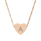 Personalized Engraved Heart Initial Pendant, Gold, Rose Gold & More