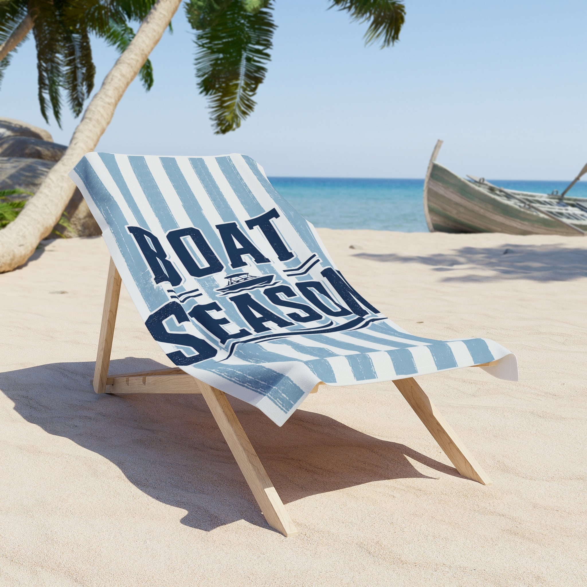 Boat Season Beach Towel