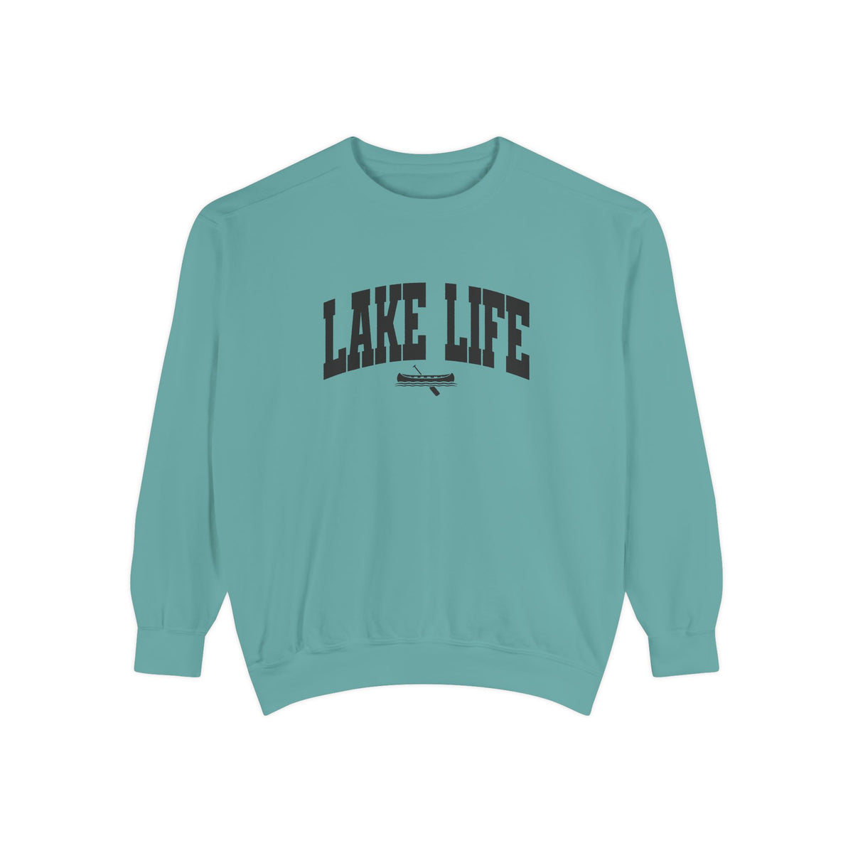 Lake Life Canoe Graphic Crewneck Sweatshirt