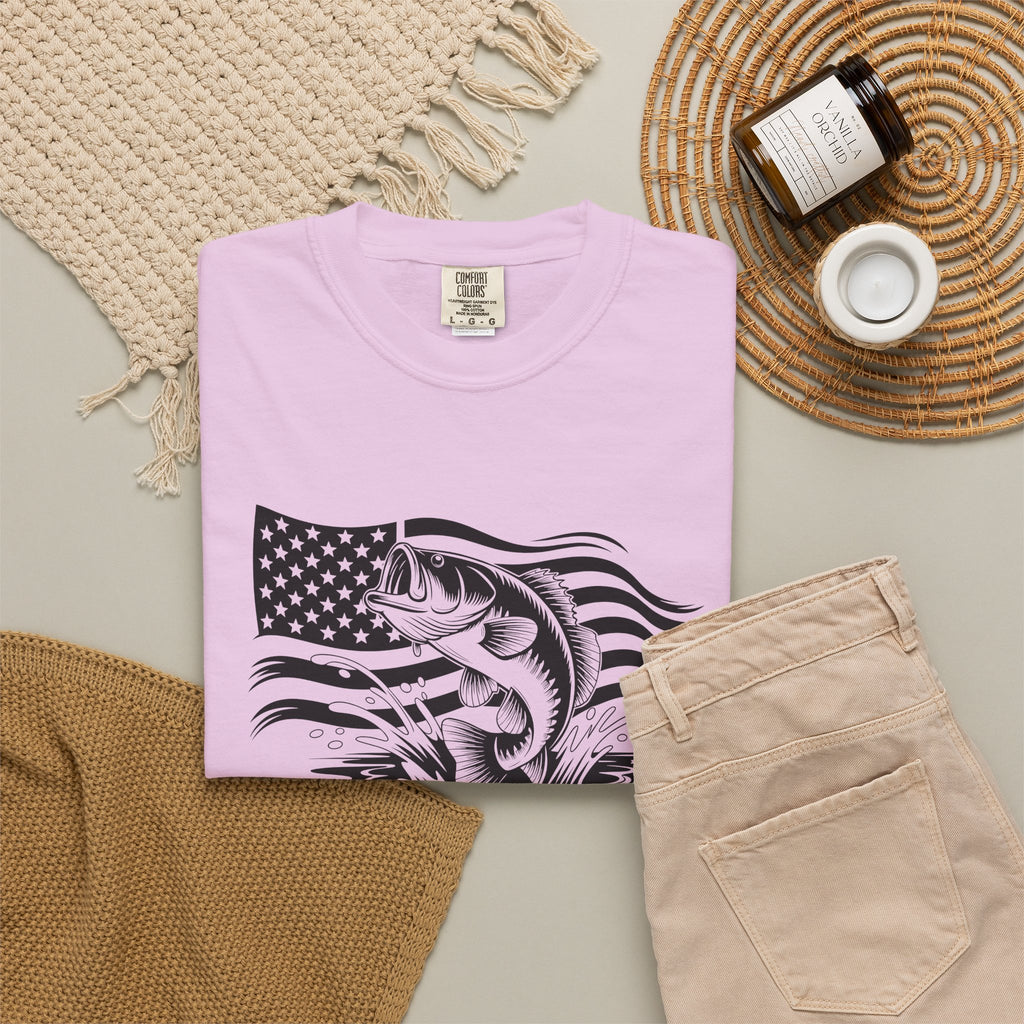 Patriotic Bass Fishing T-Shirt
