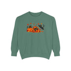 Black Cat & Pumpkin Patch Crewneck for Autumn Porch Nights