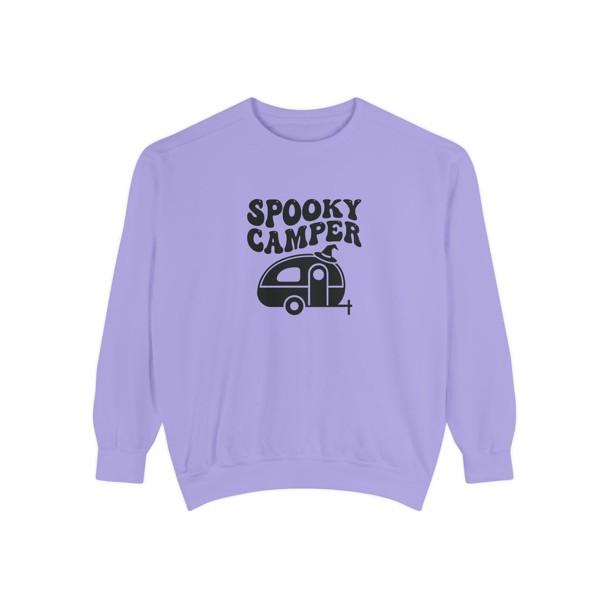 Spooky Camper Sweatshirt: Retro Trailer Halloween Pullover