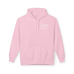 Lake Days Hoodie: "Lakebound Life" Cozy Fleece Pullover