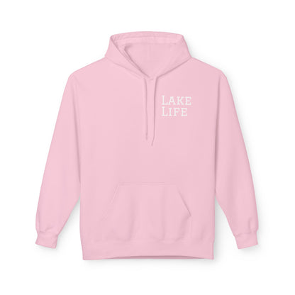 Lake Days Hoodie: "Lakebound Life" Cozy Fleece Pullover