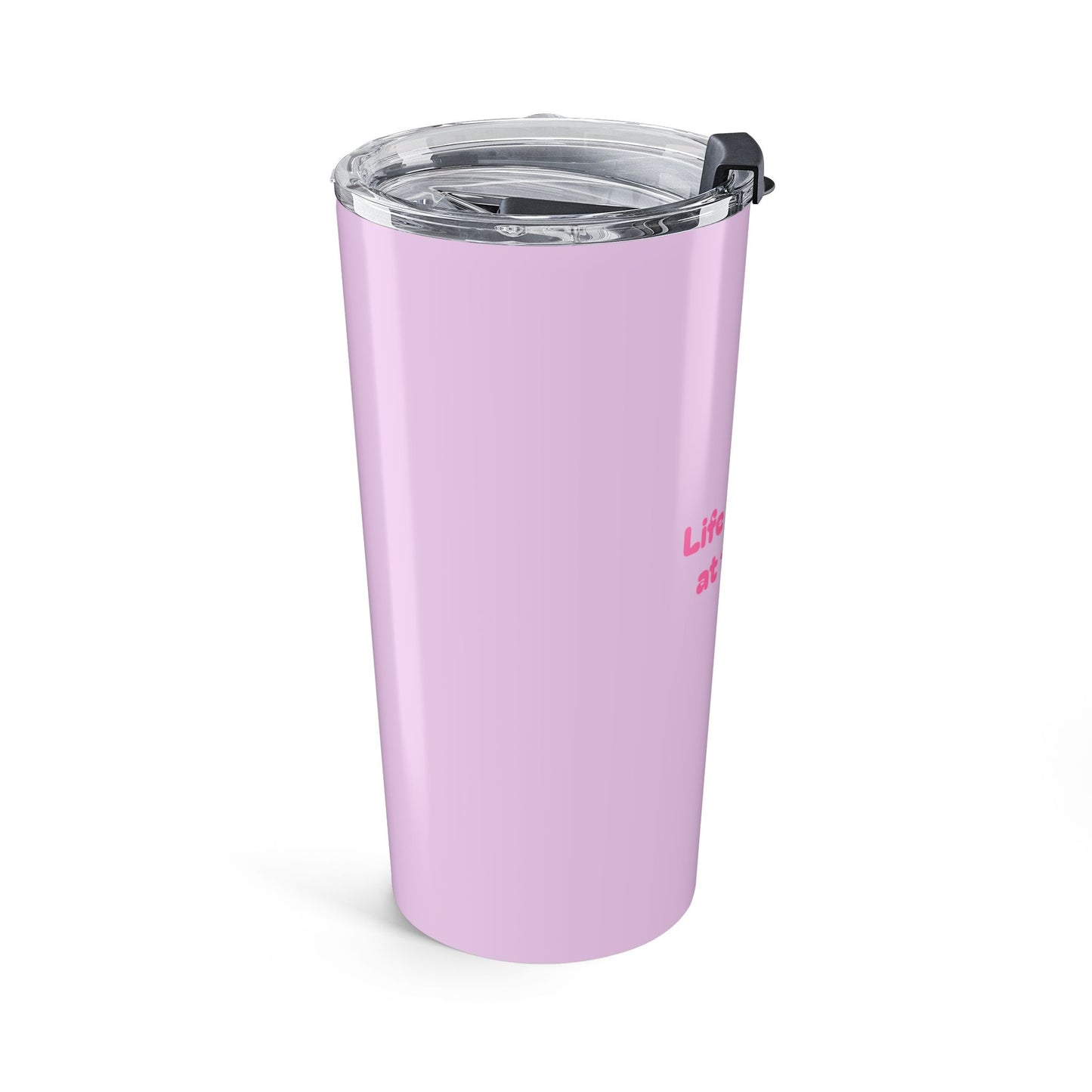 Lake Life 20oz Tumbler — "Life is Better at the Lake" Pink Travel Mug