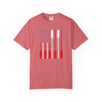 Rowing Oars American Flag T-Shirt