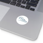 Lakebound Life Wave Round Sticker