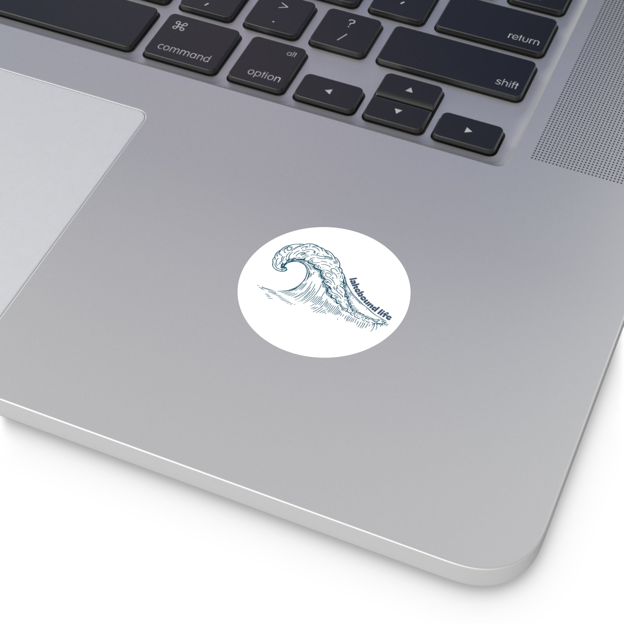 Lakebound Life Wave Round Sticker