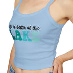 Life Is Better at the Lake Spaghetti Strap Tank