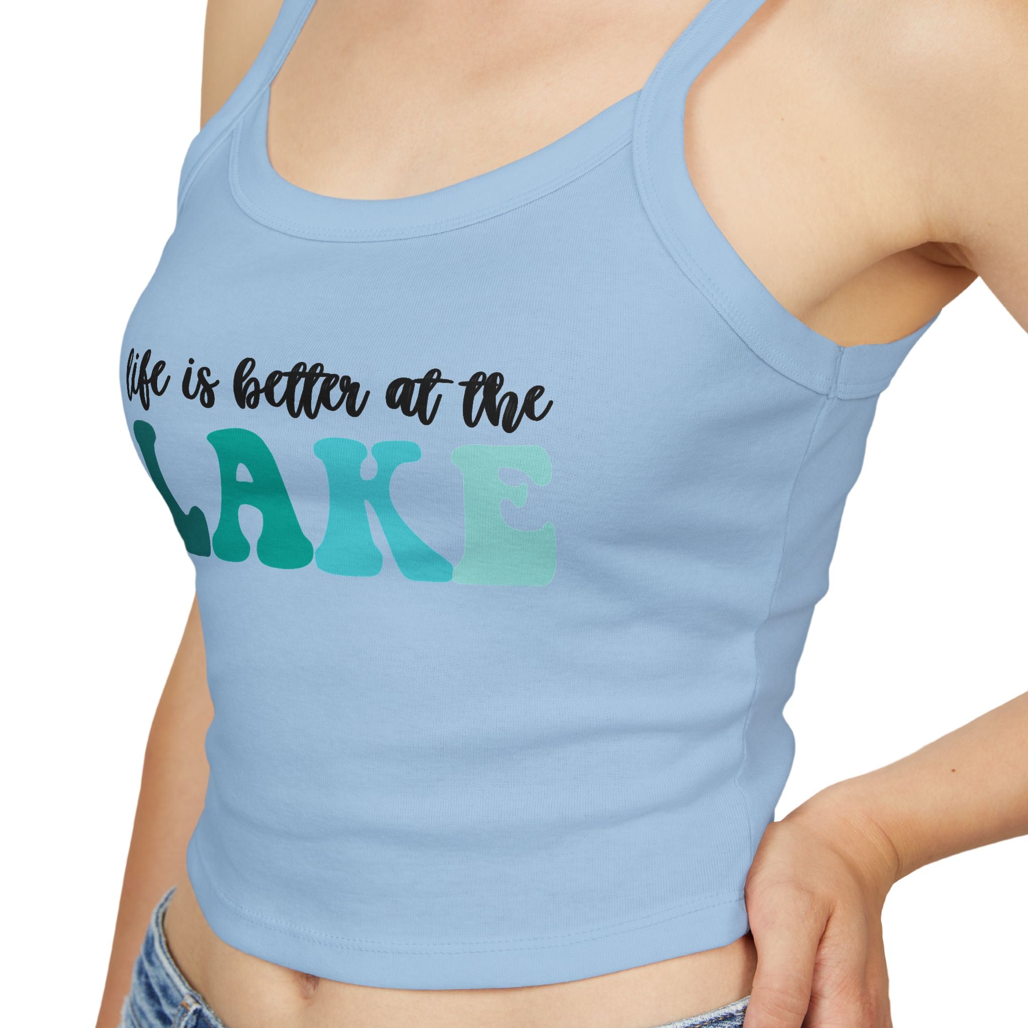 Life Is Better at the Lake Spaghetti Strap Tank
