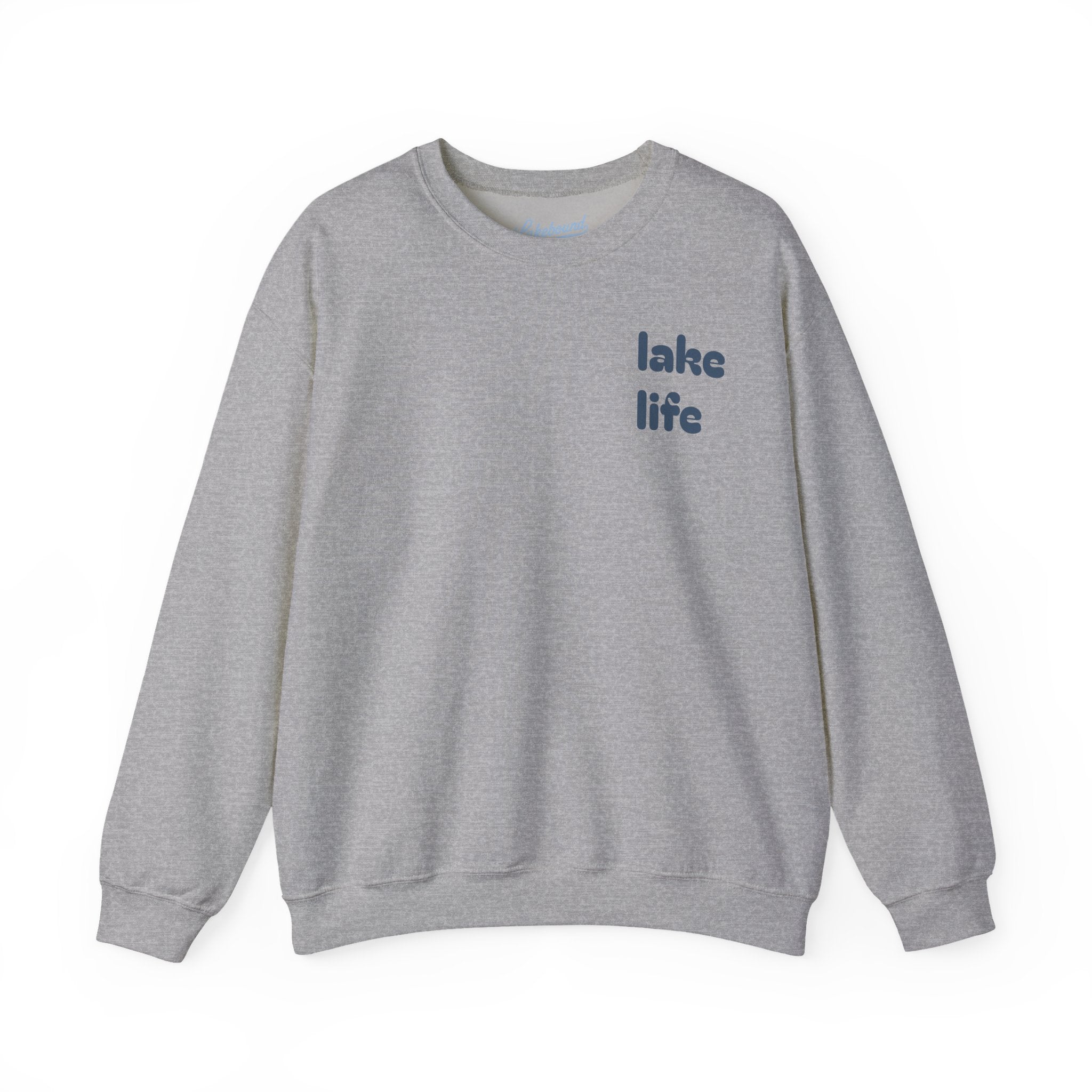 Lakebound Life Wave Front & Back Crewneck