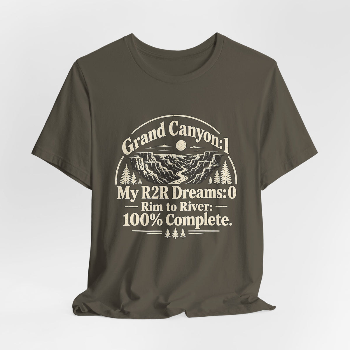 Grand Canyon Rim-to-River T-Shirt — "My R2R Dreams: Rim to River 100% Complete"