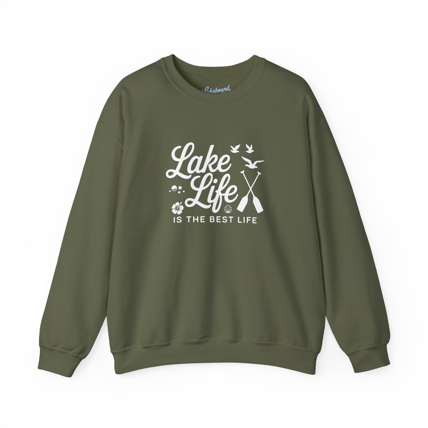 Lake Life Crewneck Sweatshirt — "Lake Life Is The Best Life" Cozy Pullover