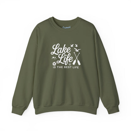 Lake Life Crewneck Sweatshirt — "Lake Life Is The Best Life" Cozy Pullover